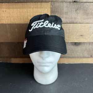 Titleist Black Golf Hat Side Pocket‎ Metal Logo